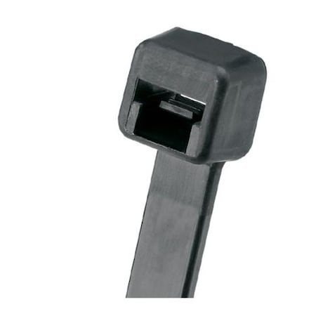 3-29/32 L, 3/32 W, Black Plastic Cable Tie, Basic Material: Nylon